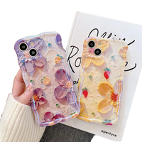 Coque Souple en TPU Motif Fleur pour iPhone 14, iPhone 13, 17 Pro, 17 Pro Max, 17 – Étui Anti-Lumière Bleue Exclusif pour Filles