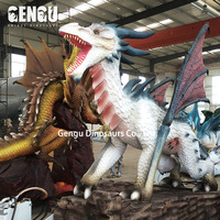 Haute qualité chinois dragon résine statue à vendre