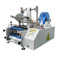 Étiqueteuse semi-automatique pour bouteilles rondes LT-T102 pour les aliments et les boissons, les jus et les sauces