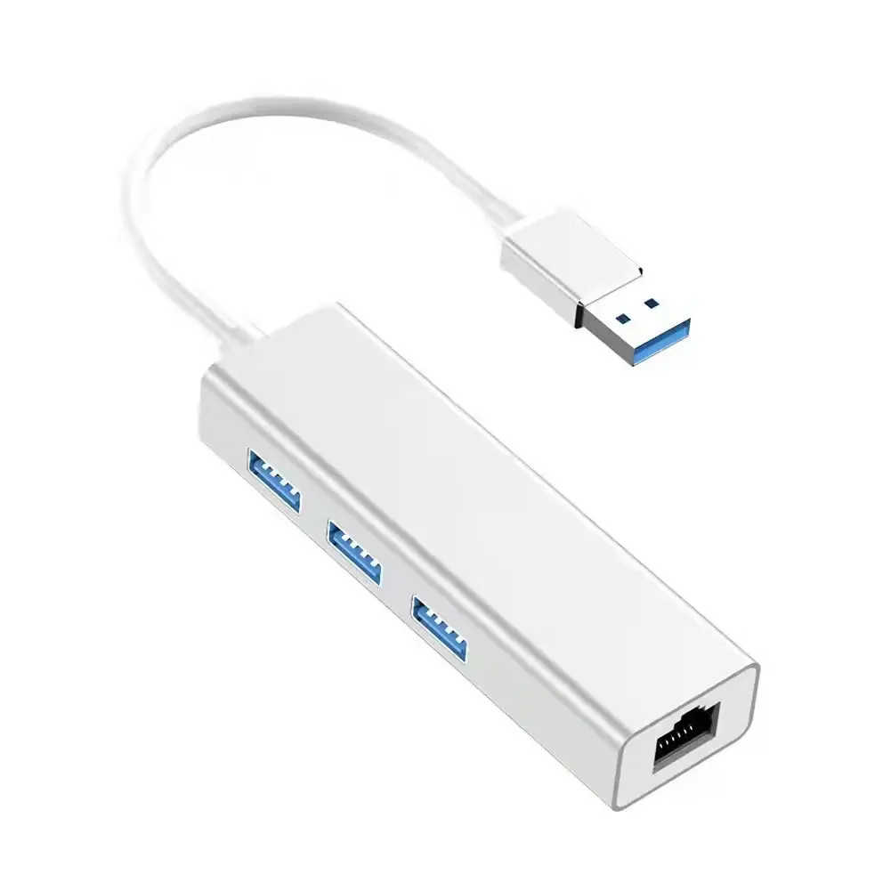 Thẻ Mạng USB Bộ Mở Rộng Hub USB 3 Cổng Loại C Sang RJ45 Cổng Mạng Ngoài Được Đóng Hộp Cho Mac Book Cổng Mạng Ngoài