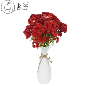 15 yıl fabrika toptan plastik çiçek yüksek kaliteli yapay çiçek düğün dekorasyon için