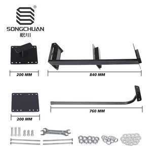 Marchepieds de remorque de bateau en aluminium robustes antidérapants à 3 marches pour bateaux à basse, bateaux à bouée ou chargement d'équipement de pêche - Product Image 1