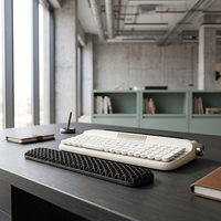 Nouveau style, écologique, imperméable, ergonomique, respirant, coussin de soutien, repose-poignets en TPE souple pour clavier, en stock, pour usage au bureau