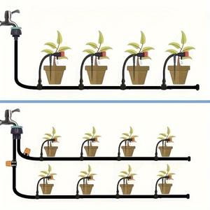 Kit d'irrigation goutte à goutte MiPang, tuyau PVC 1/2 pouce, débit réglable, économie d'eau, système d'arrosage automatique pour jardin, accessoires - Product Image 5