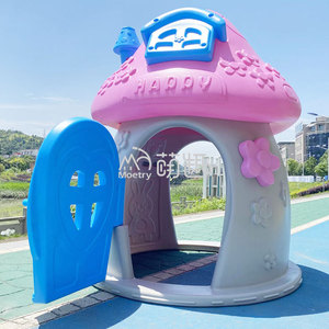 Moetry para exteriores/interiores, casa de juegos de setas de plástico, juguete educativo de Color rosa, azul y blanco para guardería, casa divertida para - Product Image 1