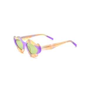 Cat Eye <b>Sunglasses</b> Full Rim Multicolor Frame Mirror Lenses Women Casual Fashion Adult - Product Image 1