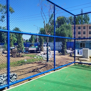 Sản xuất hàng rào sân bóng đá cao 5 mét/cao 3 mét với hàng rào lưới móc nhựa PVC màu xanh lá cây cho hàng rào sân thể thao - Product Image 4