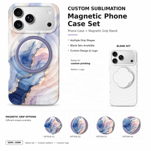 Coque de téléphone personnalisée par sublimation pour <span class=keywords><strong>iPhone</strong></span> 18 17 16 15 <span class=keywords><strong>14</strong></span> Pro Max, motif imprimé, protection avec support magnétique - Product Image 4