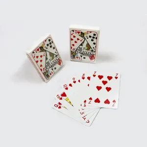 Custom waterproof u.s. playing card wholesale plastic poker play cards for adult customizable printed unique playing cards