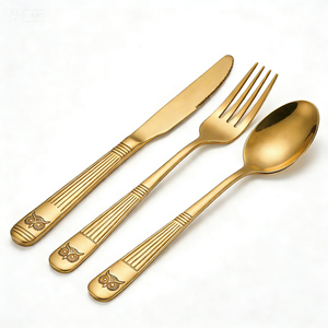 Ensemble de couverts en métal usinés CNC - Ensemble d'ustensiles de table personnalisés pour les cafés et les entreprises de restauration - Product Image 1