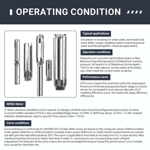 Pompa Air Listrik Tekanan Tinggi Seri CNP SJ SS304/SS316 Pompa <span class=keywords><strong>Submersible</strong></span> Sumur Dalam untuk Irigasi dan Pertanian - Product Image 5