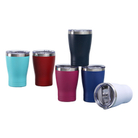 Beauchy Offre Spéciale 12oz tasse de voiture isolée sous vide tasse de voyage en acier inoxydable à double paroi tasse à café avec couvercle Logo personnalisé