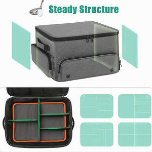 Organisateur <span class=keywords><strong>de</strong></span> coffre <span class=keywords><strong>de</strong></span> golf personnalisé stockage <span class=keywords><strong>de</strong></span> casier <span class=keywords><strong>de</strong></span> balles <span class=keywords><strong>de</strong></span> golf <span class=keywords><strong>de</strong></span> voiture étanche avec compartiment ventilé séparé pour 2 paires <span class=keywords><strong>de</strong></span> chaussures - Product Image 4