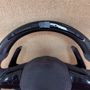 Utilisé pour Volkswagen <span class=keywords><strong>Golf</strong></span> 8 Polo GTI Modification de volant, volant en fibre de carbone à diode électroluminescente en carbone forgé - Product Image 4