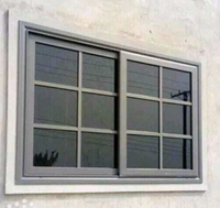 Calandre blanche à fenêtre coulissante en aluminium, design moderne de haute qualité, en acier métallique