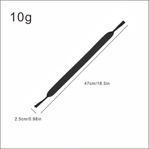 Cordon de maintien pour lunettes en néoprène flottant avec logo personnalisé, pour activités sportives et de plein air - Product Image 2