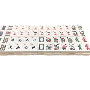 Wholesale 166 Pcs Starter Ivory American Mahjong <strong>Majong</strong> Tiles <strong>Set</strong> with Carrying Bag 4 Mahjongg Rack Pushers Counting Chips - Product Image 6