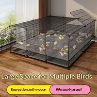Cage à poulets modulaire renforcée anti-loutre, ensemble complet tout-en-un pour poussins, avec mangeoire, abreuvoir, plateau et tapis, pour élevage intérieur