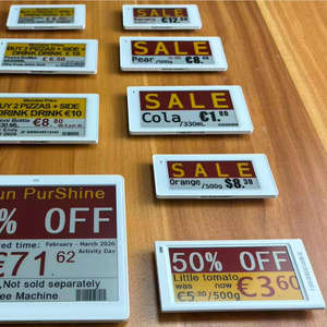 3.5 Inch Electronic Shelf Label Esl Eas System Spi Epd Esp32 Api E Ink E-<b>Paper</b> Display Ble5.0 Bluetooth Nfc Digital Price Tags - Product Image 1