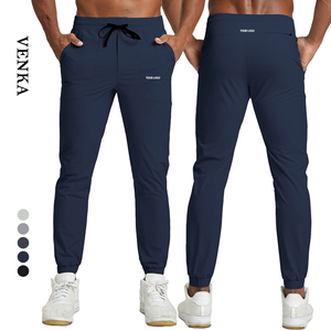 Pantalons de sport pour hommes OEM, basketball, course à pied, séchage rapide, amples, légers, avec poches, couleur unie, pantalons de <span class=keywords><strong>jogging</strong></span> pour hommes - Product Image 1