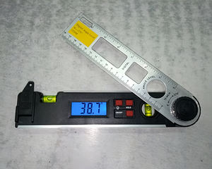 Rapporteur numérique en acier avec écran LCD de haute qualité, goniomètre 0-270 degrés outil de mesure électronique carré - Product Image 4