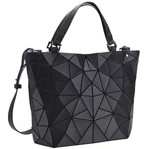 Fábrica por atacado Super alta qualidade Grande Capacidade Mulheres sacolas e carteiras Matt Geometric Crossbody Shoulder Bags