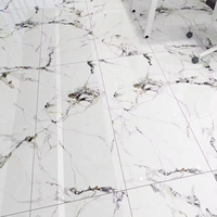 Carreaux de porcelaine polis effet marbre blanc 120x60 75x150cm, carreaux de sol en céramique hautement émaillés, pour murs intérieurs, style rustique, Malls Greens