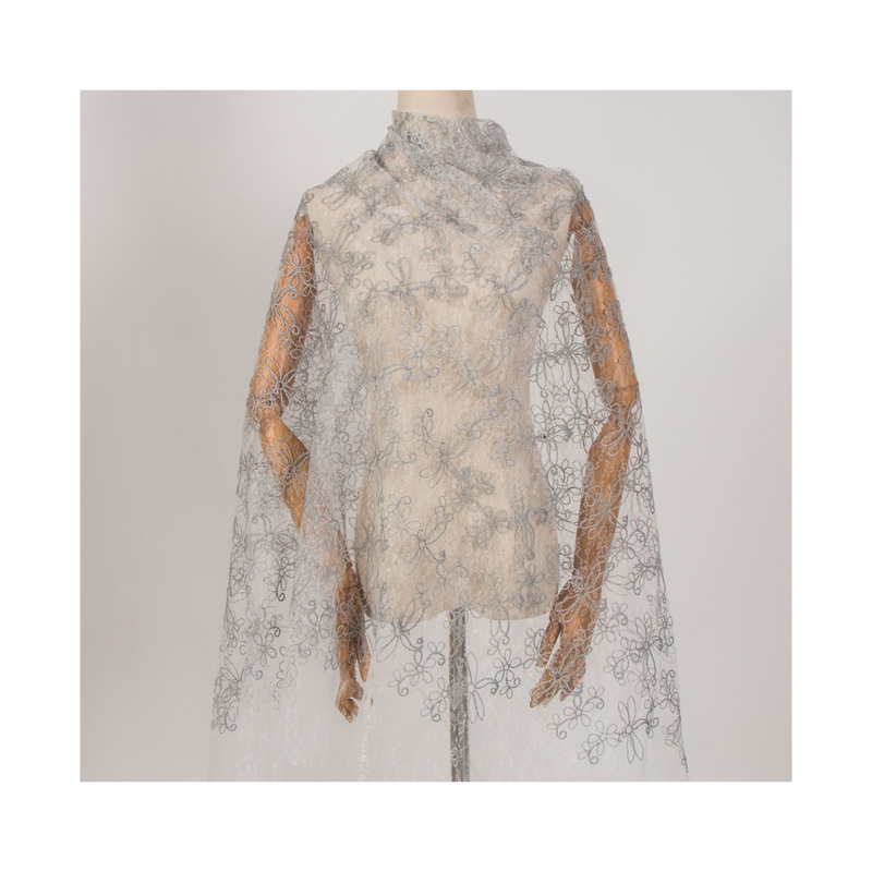 Tulle Fabric Gauze Sheer Veil Hexagonal