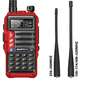 antena radio transceiver Suppliers-BaoFeng UV-S9, Tri-band Kuat Walkie Talkie CB Radio Transceiver 8W Jarak Jauh 10Km Radio Portabel Upgrade 5r