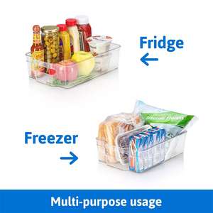 Boîtes de rangement pour réfrigérateur empilables, organisateurs de stockage alimentaire, contenants de conservation pour fruits et viande - Product Image 5
