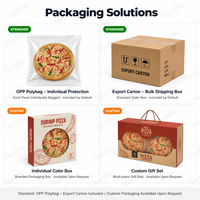 Modèle de pizza en PVC écologique TG, fait main, imperméable, inaltérable, haute fidélité, avec logo personnalisé, pour vitrine de restaurant occidental