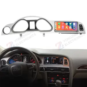 YZG 8.8 "8 कोर के लिए Carplay रेडियो मल्टीमीडिया डीवीडी प्लेयर जीपीएस नेविगेशन स्क्रीन एंड्रॉयड ऑडी A6 C6 2005 2006 2007 2008 2009 2010