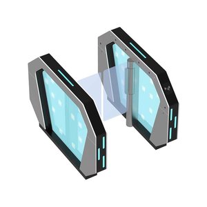 Barrière pivotante à grande vitesse de couleur personnalisée avec un design exceptionnel, en acier inoxydable 304, avec lecteur de code QR et contrôle d'accès RFID - Product Image 3