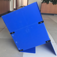 Usine PP Poly Carton Type Boîte Réutilisable En Plastique Ondulé Chiffre D'affaires Cas D'expédition Bacs De Transport Avec Fermeture Magique De Bande
