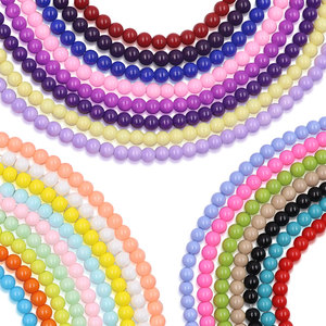 En Stock, Cuentas de Vidrio de 4mm, Más de 31 Colores, MOQ 1 Hilo, Cuentas de Vidrio Macaron de Color Sólido para Fabricación de Joyería DIY, Venta al Por Mayor - Product Image 5
