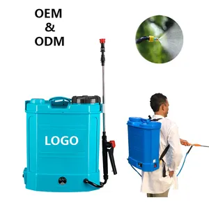 Toptan 16L/20L bahçe elektrikli püskürtücü plastik meme tarım sırt çantası 12V 8A pilli püskürtücü