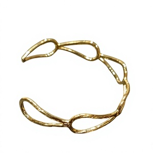 Premium Brass Bangle Handcrafted Adjustable Cuff <b>Bracelet</b> for Party & Casual Wear Eternal Shine - Product Image 1
