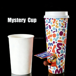 Bicchieri di Carta per Tè al Latte e <span class=keywords><strong>Caffè</strong></span> con Logo Personalizzato, Scatola Sorpresa, Vendita all'Ingrosso - Product Image 1