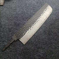 DB06 couteau de cuisine de Style japonais, en acier damas professionnel lames partielle Tang marteau Texture couteau Nakiri Yanagiba