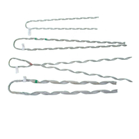 Bande de connexion de tige d'épissure hélicoïdale préformée pour accessoires de tige d'armure de conducteur toronné en aluminium
