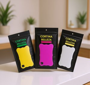 Esponja de Maquillaje de Silicona Cortina Belleza, Beauty Blender para Aplicación de Base Facial, Paquete de 4 Colores - Product Image 2