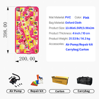 Tapete de Juego de Serpientes y Escaleras de PVC Grande Personalizado, 4x2M, Impermeable, Reutilizable, para Interiores y Exteriores, con Bolsa de Dados Inflable