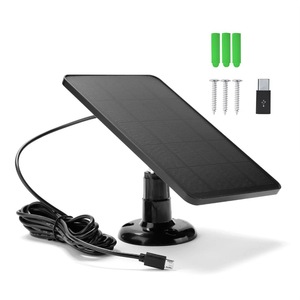 Panneau solaire 4W avec charge <span class=keywords><strong>de</strong></span> type C compatible avec les caméras <span class=keywords><strong>de</strong></span> <span class=keywords><strong>surveillance</strong></span> Ring <span class=keywords><strong>Blink</strong></span> Eufy Anker - Product Image 1