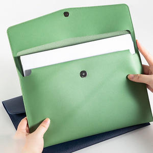 <span class=keywords><strong>Carpeta</strong></span> de Cuero PU A4 con Logotipo Personalizado, Organizador de Documentos, Suministros de Oficina, Bolsa para Documentos - Product Image 2