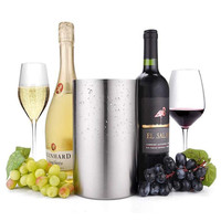 Refroidisseur de vin en métal à Double paroi de 1,6 l, bouteille de bière, seau à glace en acier inoxydable