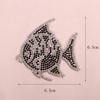 Patch thermocollant en strass motif Panda Girly Noir et Blanc pour fournisseur d'articles esthétiques japonais Kawaii Harajuku