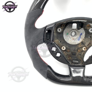 พวงมาลัยรถยนต์คาร์บอนไฟเบอร์หุ้มหนังกลับ <span class=keywords><strong>ส</strong></span>ำหรับ<span class=keywords><strong>มา</strong></span>เซราติ ควอตโตรปอร์เต้/แกรน<span class=keywords><strong>ส</strong></span>ปอร์ต <span class=keywords><strong>ปี</strong></span> 2003-2012 - Product Image 2