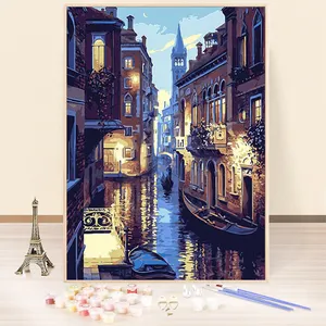 Custom digital oil painting diy painting by numbers acrylic paintings and wall arts