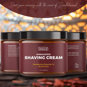 <span class=keywords><strong>Crema</strong></span> de afeitar de sándalo natural de etiqueta privada <span class=keywords><strong>para</strong></span> hombres y mujeres-Gel de <span class=keywords><strong>crema</strong></span> de afeitar refrescante de cierre suave - Product Image 4