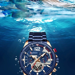 Reloj Curren 8395 Deportivo Multifunción para Hombre, Cronógrafo, Acero Inoxidable, Resistente al Agua 3Bar, Reloj de Cuarzo - Product Image 6